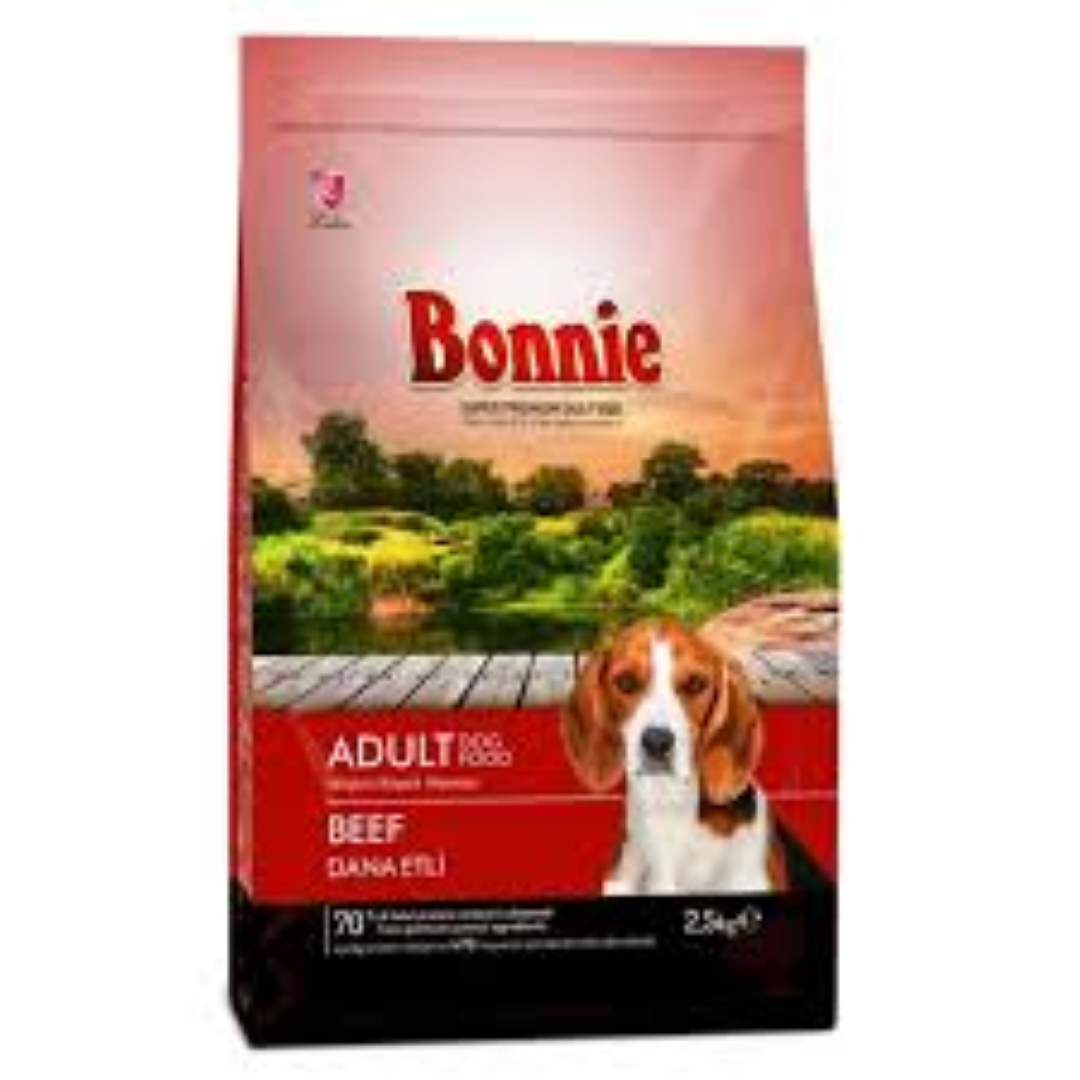 BONNIE ADULT DOG FOOD BEEF 2.5KG